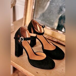 Sezane Katie Mary Janes Noir. - Size 35